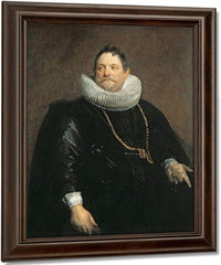 Jan Van Monfort By Anthony Van Dyck Fine Art Print