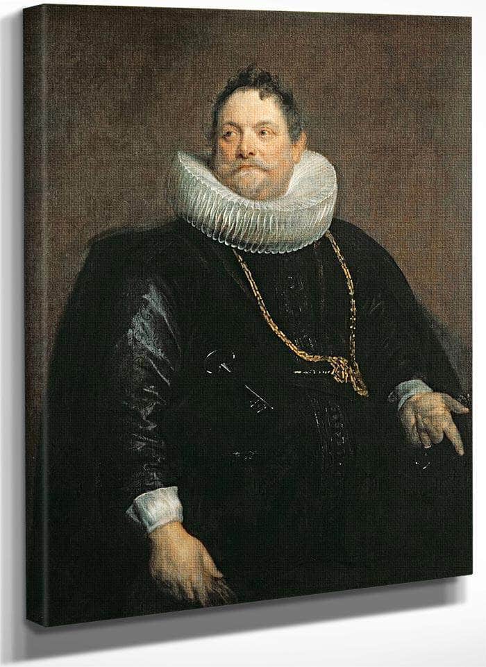 Jan Van Monfort By Anthony Van Dyck Fine Art Print