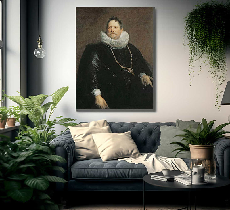 Jan Van Monfort By Anthony Van Dyck Fine Art Print