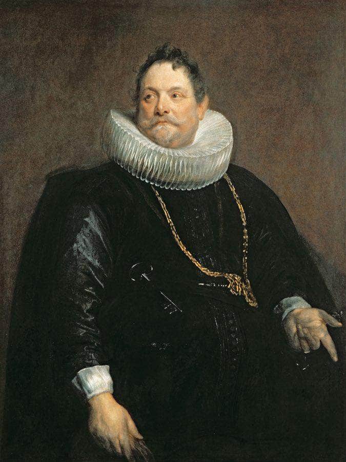 Jan Van Monfort By Anthony Van Dyck Fine Art Print