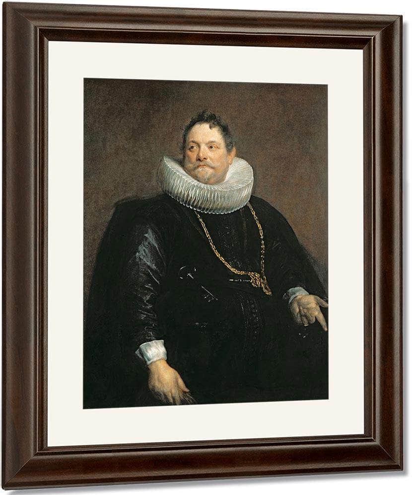 Jan Van Monfort By Anthony Van Dyck Fine Art Print