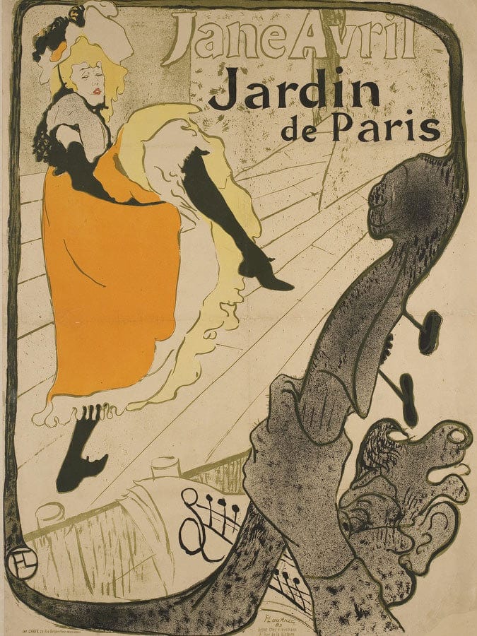 Jane Avril 3 By Henri Marie Raymond De Toulouse Lautrec Monfa Fine Art Print