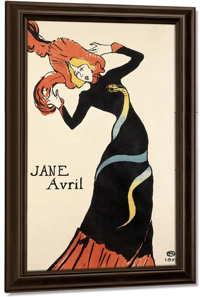 Jane Avril By Henri Marie Raymond De Toulouse Lautrec Monfa Fine Art Print