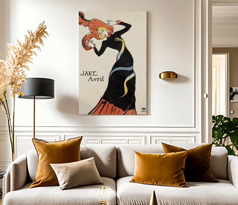Jane Avril By Henri Marie Raymond De Toulouse Lautrec Monfa Fine Art Print