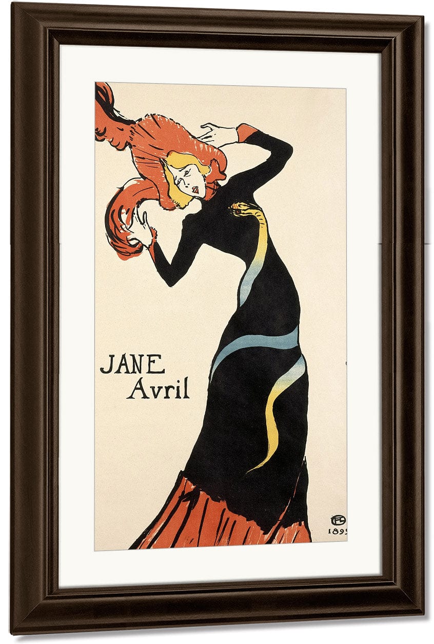 Jane Avril By Henri Marie Raymond De Toulouse Lautrec Monfa Fine Art Print