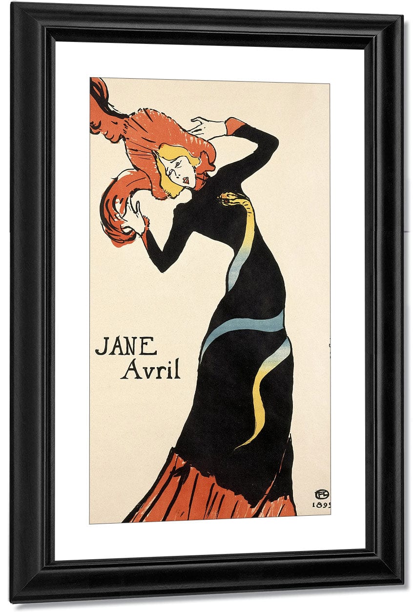 Jane Avril By Henri Marie Raymond De Toulouse Lautrec Monfa Fine Art Print