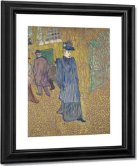 Jane Avril Leaving The Moulin Rouge By Henri Marie Raymond De Toulouse Lautrec Monfa Fine Art Print