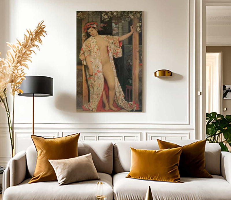 Japonaise Au Bain By James Tissot Fine Art Print