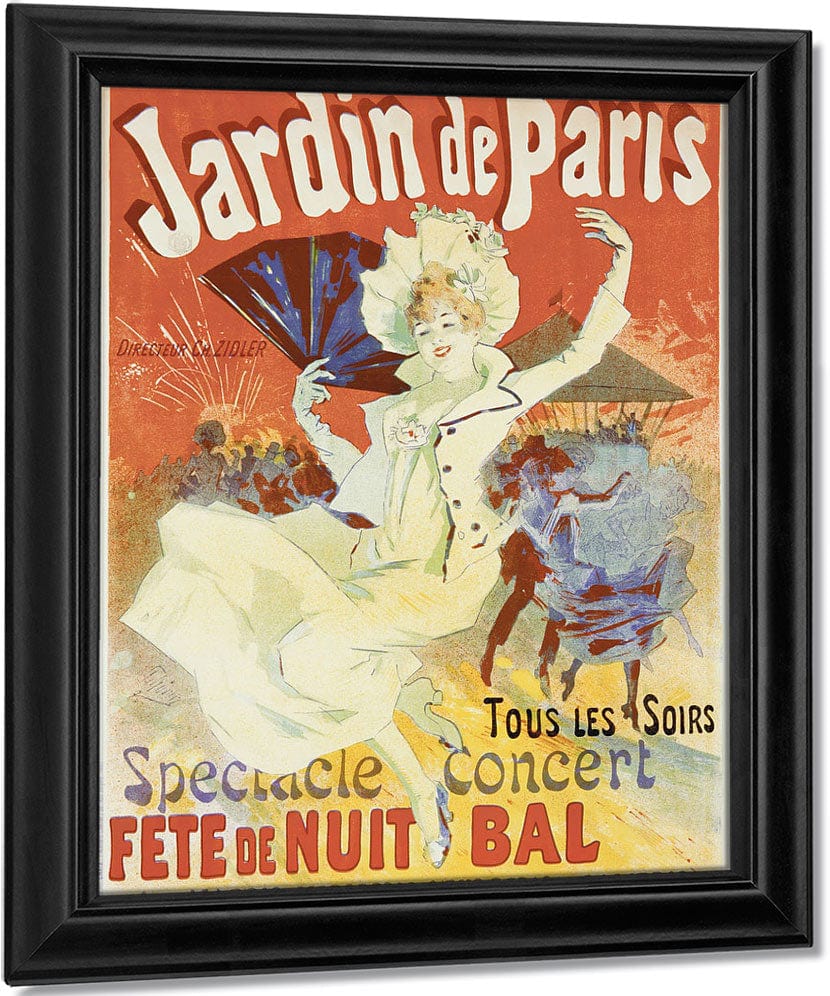 Jardin De Paris By Jules Cheret Fine Art Print
