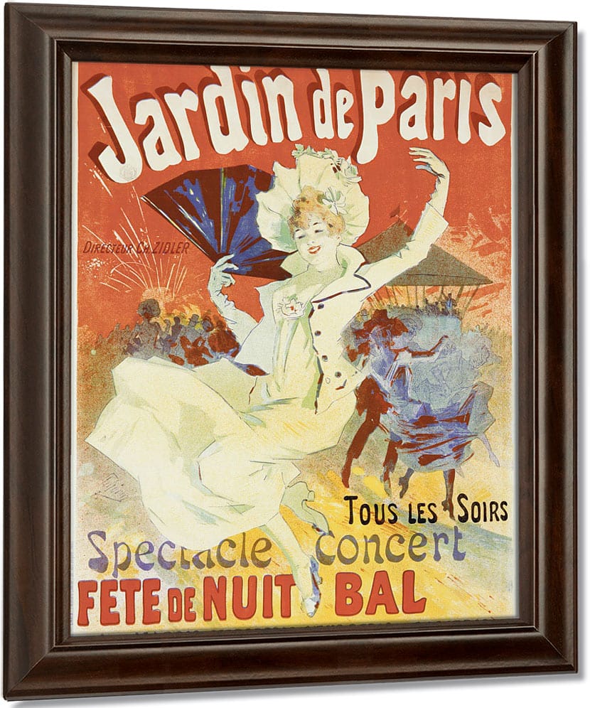 Jardin De Paris By Jules Cheret Fine Art Print