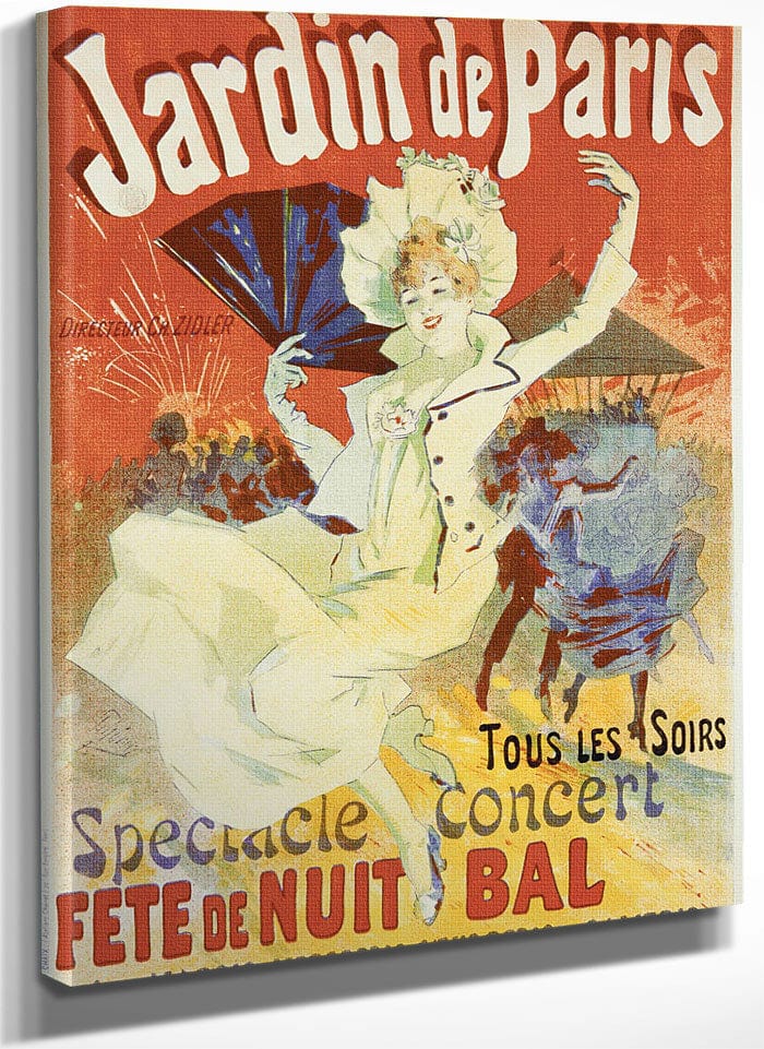 Jardin De Paris By Jules Cheret Fine Art Print