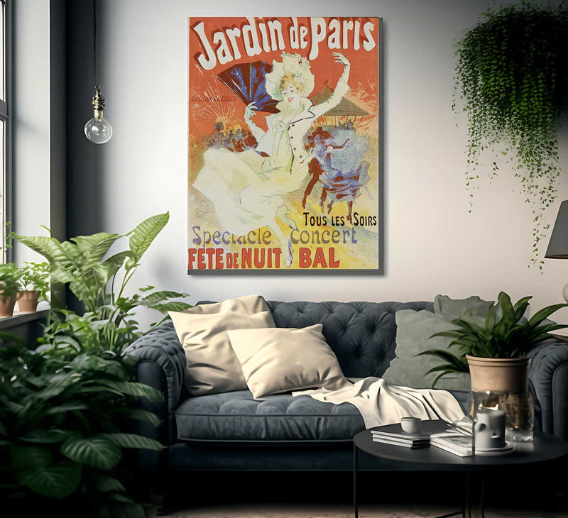 Jardin De Paris By Jules Cheret Fine Art Print