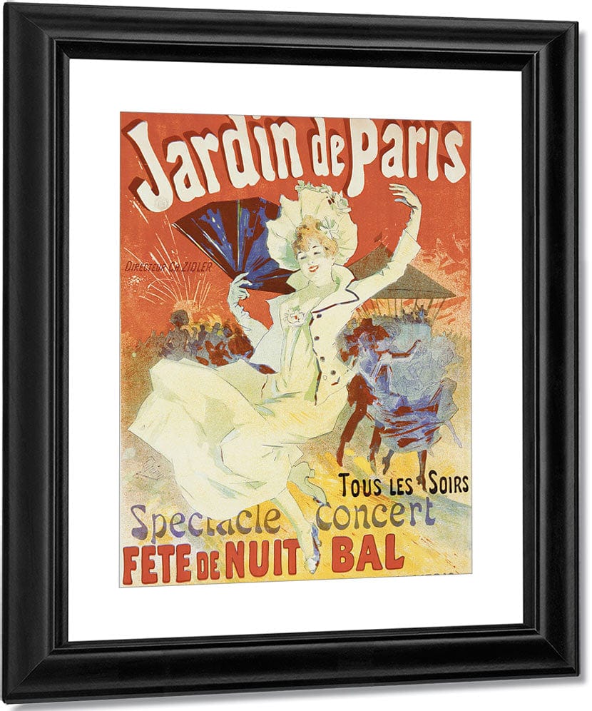 Jardin De Paris By Jules Cheret Fine Art Print