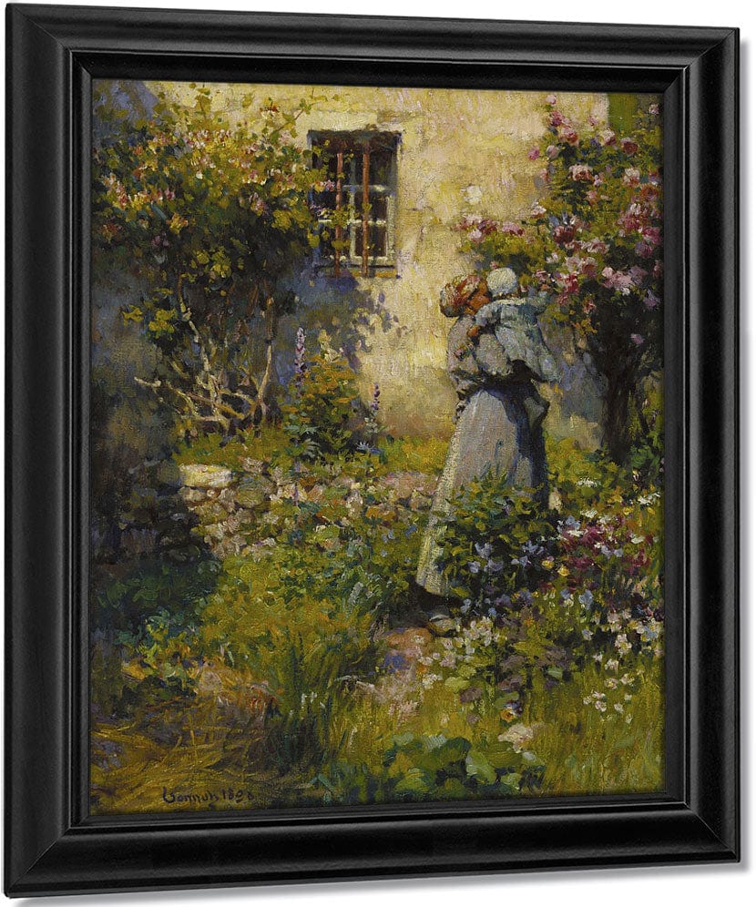 Jardin De Paysanne (Peasant Garden) By Robert William Vonnoh Fine Art Print