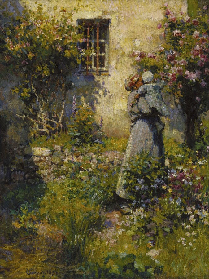 Jardin De Paysanne (Peasant Garden) By Robert William Vonnoh Fine Art Print
