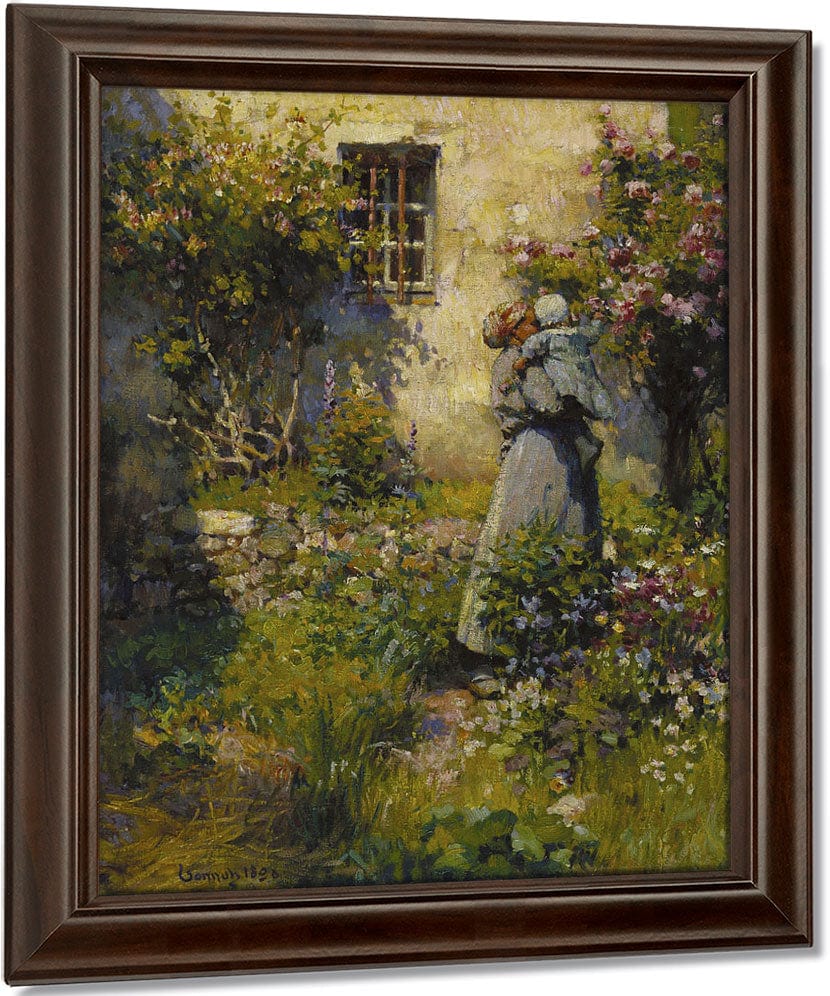 Jardin De Paysanne (Peasant Garden) By Robert William Vonnoh Fine Art Print