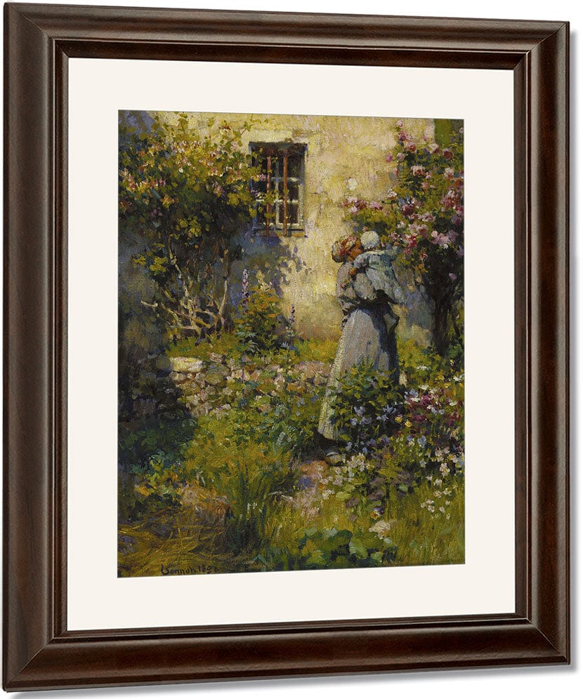 Jardin De Paysanne (Peasant Garden) By Robert William Vonnoh Fine Art Print