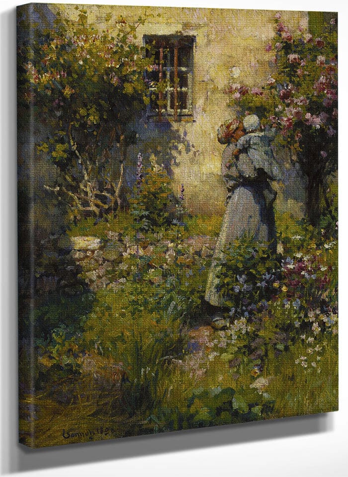 Jardin De Paysanne (Peasant Garden) By Robert William Vonnoh Fine Art Print