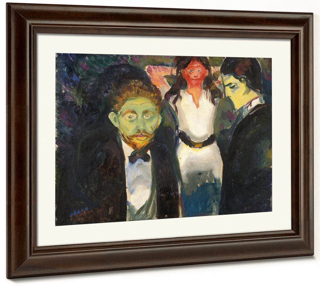 Jealousy 1907 By Edvard Munch Fine Art Print