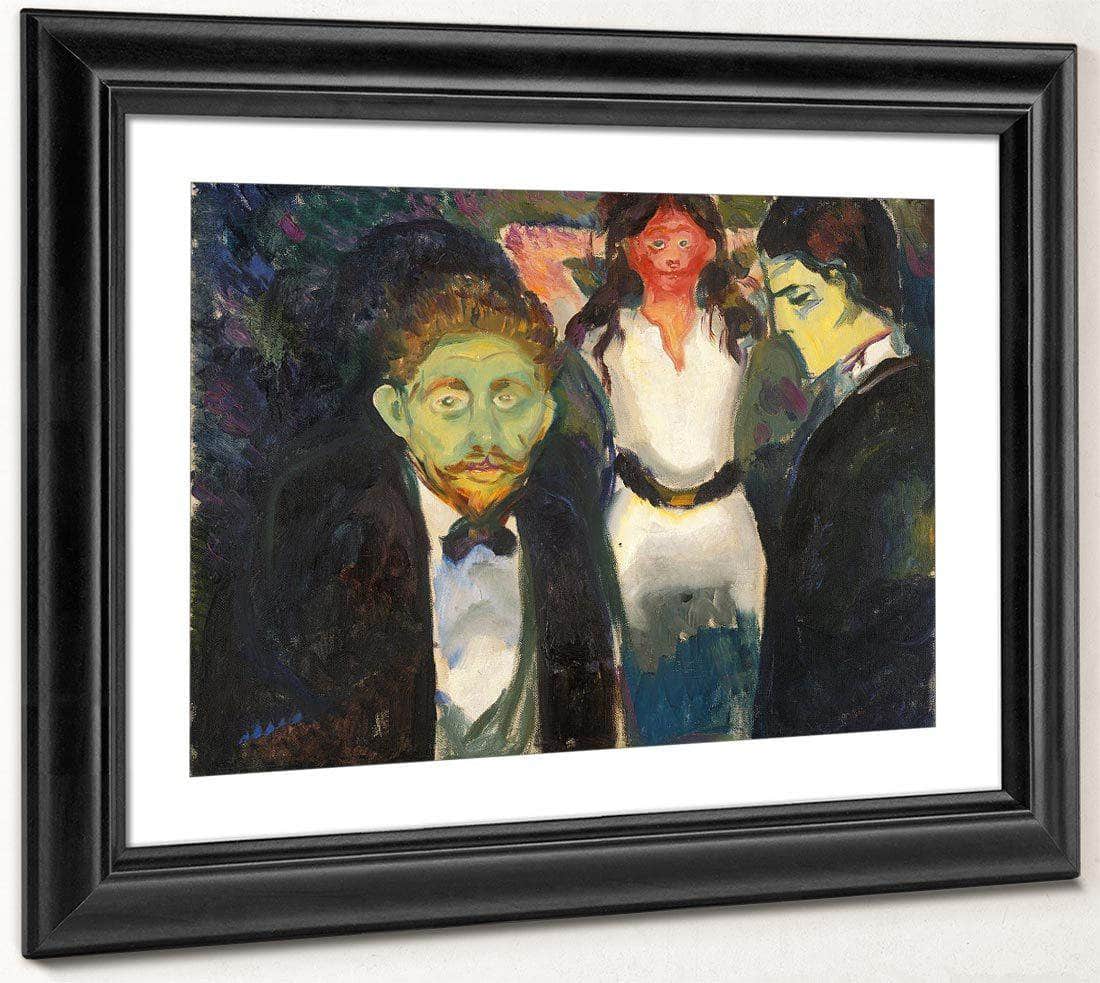 Jealousy 1907 By Edvard Munch Fine Art Print