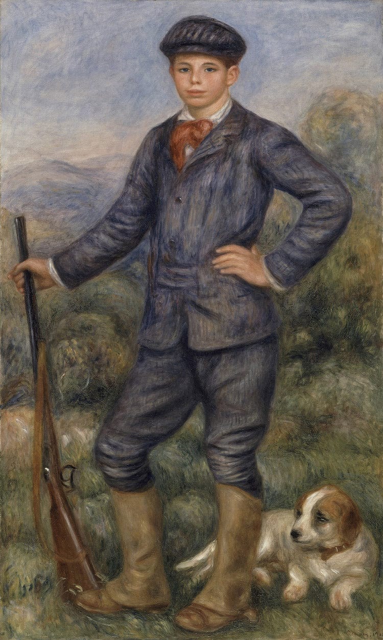 Jean As A Huntsman By Pierre Auguste Renoir Fine Art Print