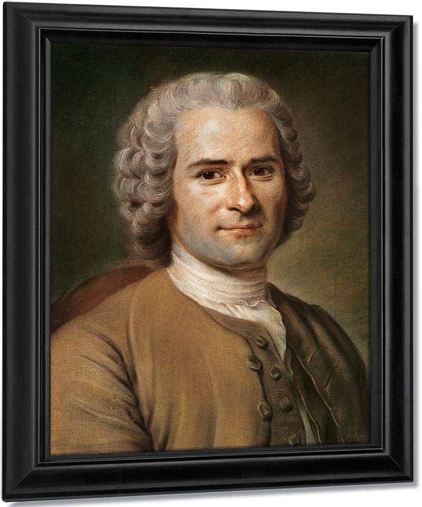 Jean Jacques Rousseau (1712 78) 1 By Maurice Quentin De La Tour Fine Art Print