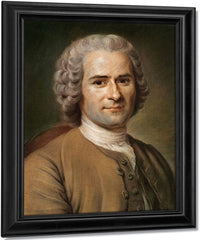 Jean Jacques Rousseau (1712 78) 1 By Maurice Quentin De La Tour Fine Art Print