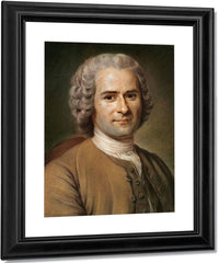 Jean Jacques Rousseau (1712 78) 1 By Maurice Quentin De La Tour Fine Art Print