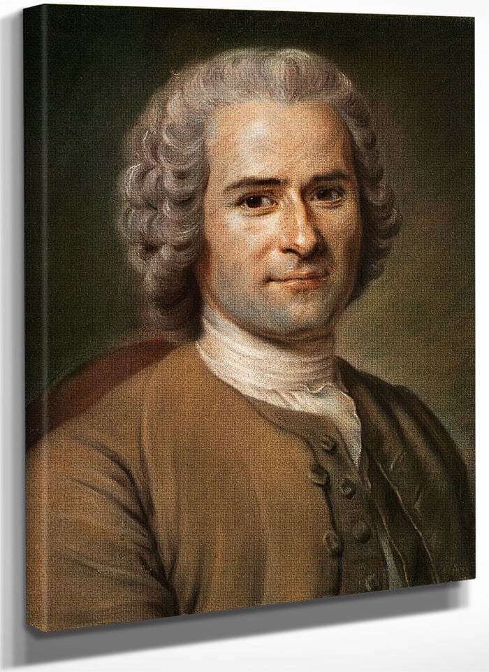 Jean Jacques Rousseau (1712 78) 1 By Maurice Quentin De La Tour Fine Art Print