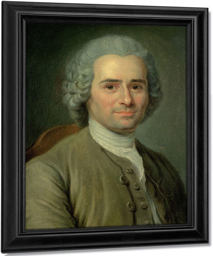 Jean Jacques Rousseau (1712 78) By Maurice Quentin De La Tour Fine Art Print