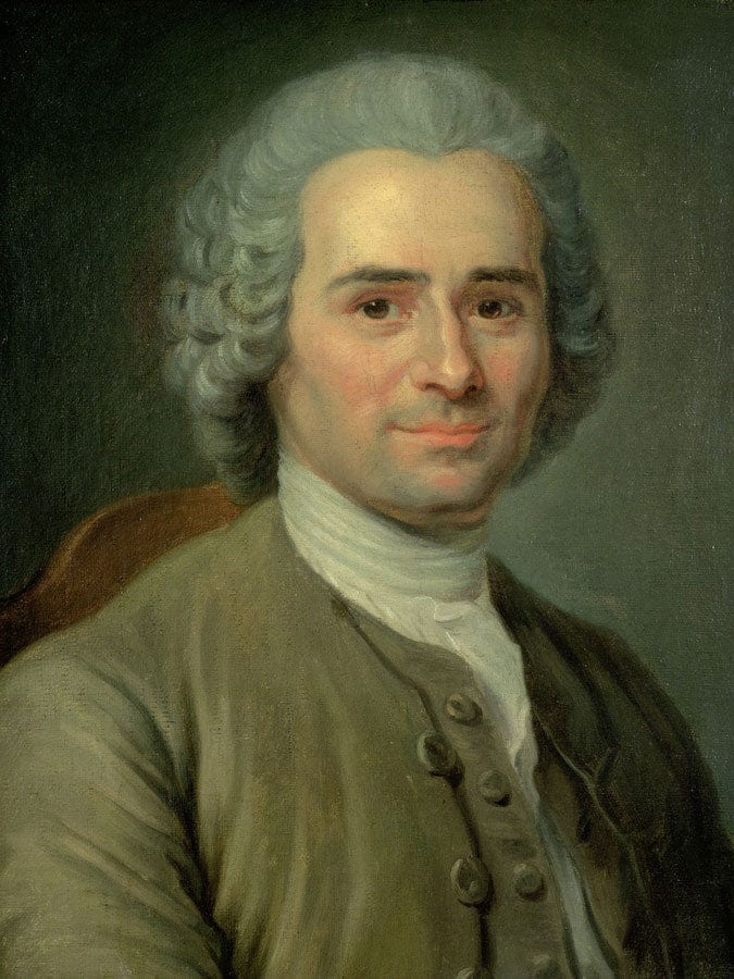 Jean Jacques Rousseau (1712 78) By Maurice Quentin De La Tour Fine Art Print