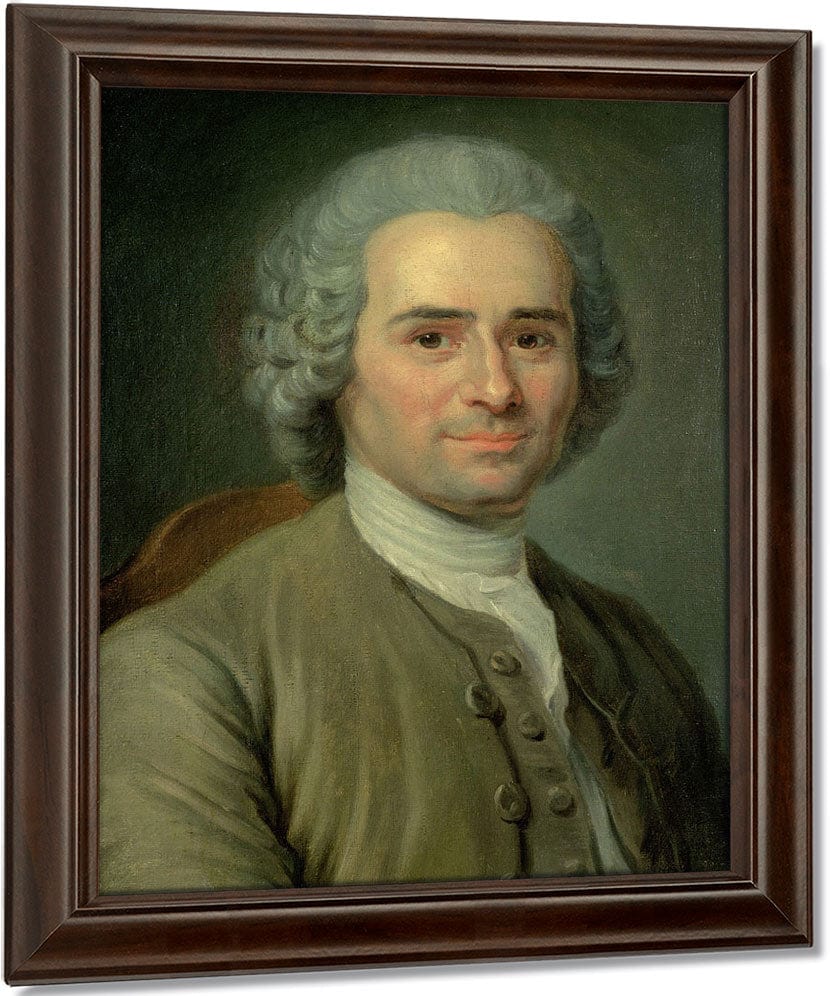 Jean Jacques Rousseau (1712 78) By Maurice Quentin De La Tour Fine Art Print
