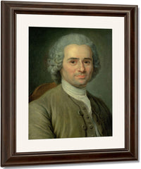 Jean Jacques Rousseau (1712 78) By Maurice Quentin De La Tour Fine Art Print