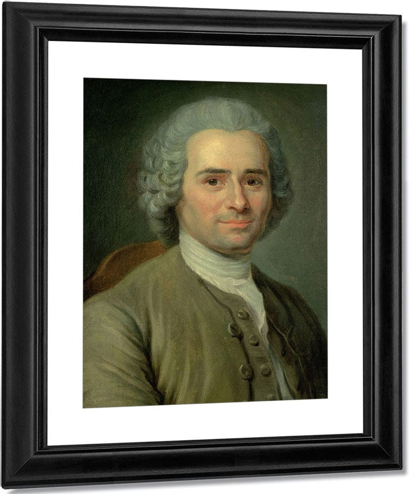 Jean Jacques Rousseau (1712 78) By Maurice Quentin De La Tour Fine Art Print