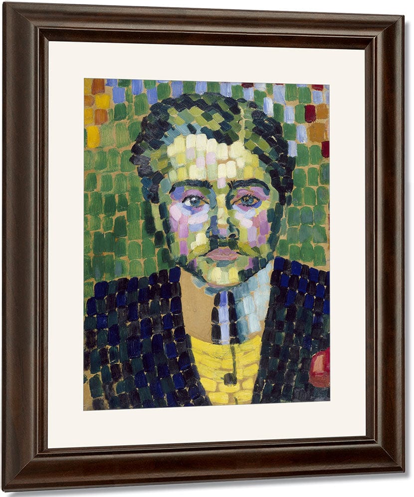 Jean Metzinger By Robert Delaunay Fine Art Print