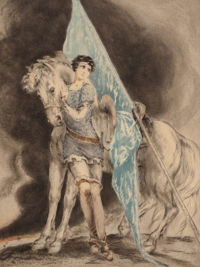 Jeanne D Arc By Louis Icart Fine Art Print