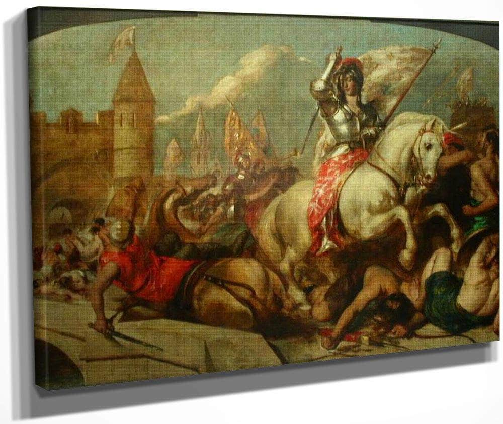 Jeanne D'arc Leaving Orleans By William Etty Fine Art Print