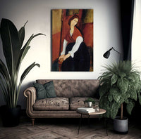 Jeanne Hebuterne 1919 By Amedeo Modigliani Fine Art Print