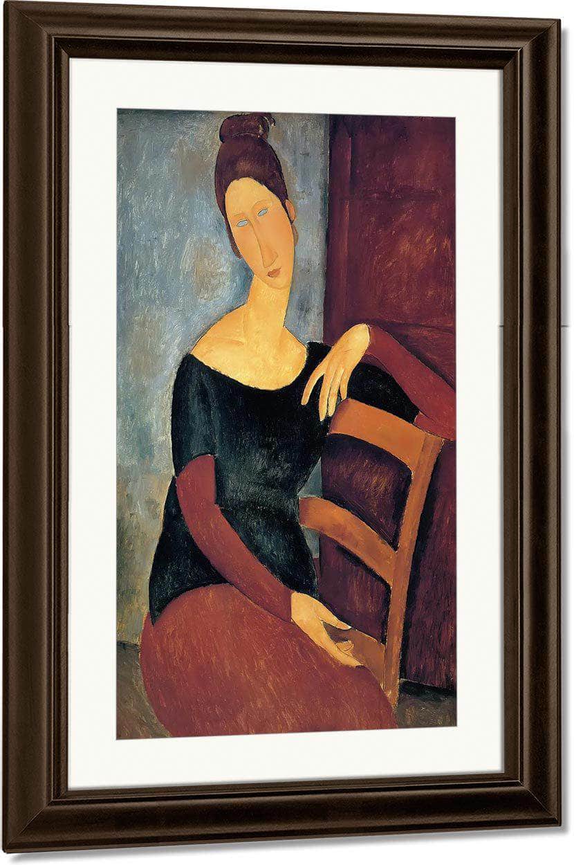 Jeanne Hebuterne The Artist's Wife 1918 By Amedeo Modigliani Fine Art Print