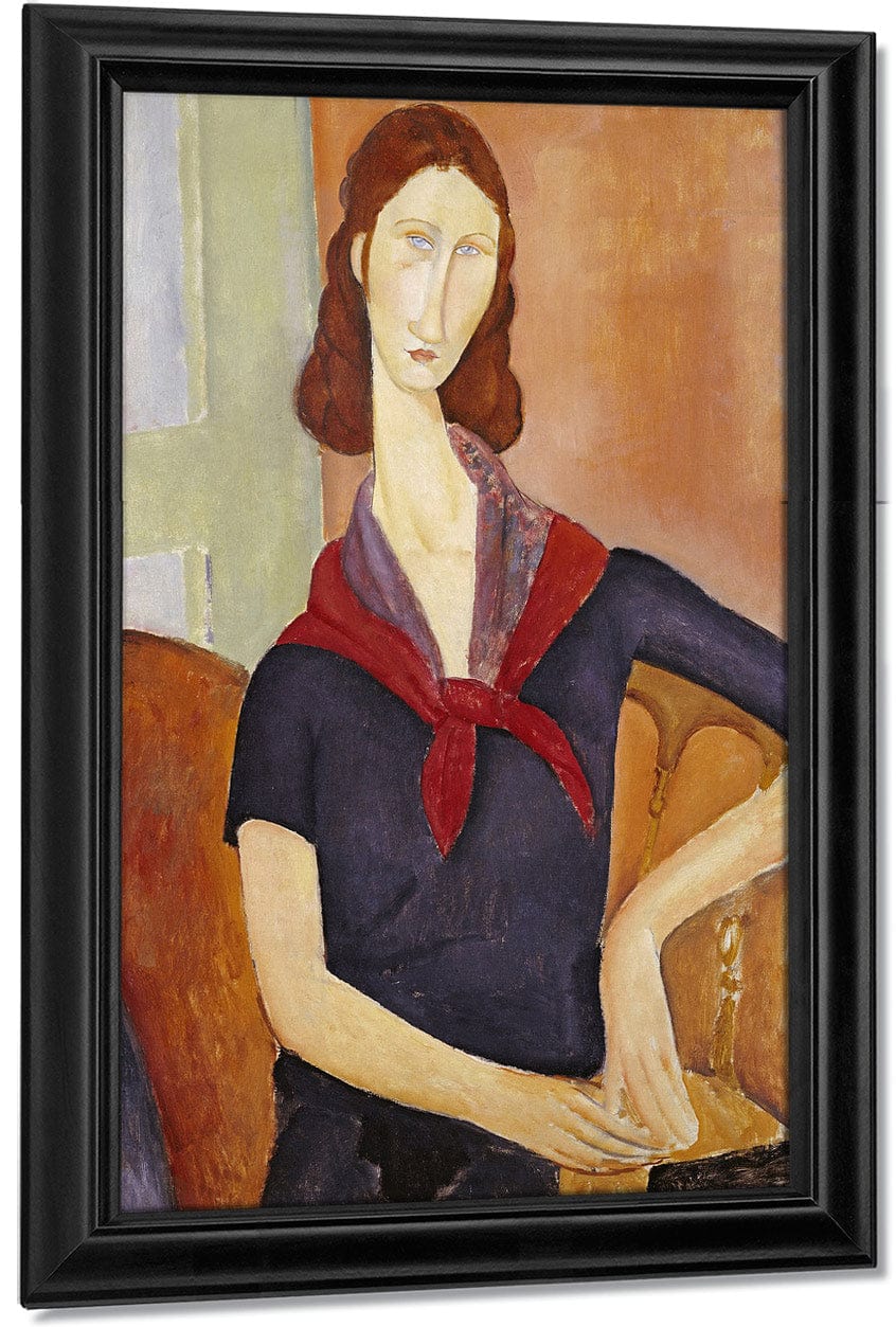 Jeanne Hebuterne (With A Scarf) By Amedeo Modigliani Fine Art Print