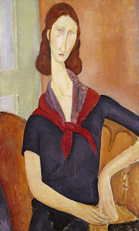 Jeanne Hebuterne (With A Scarf) By Amedeo Modigliani Fine Art Print