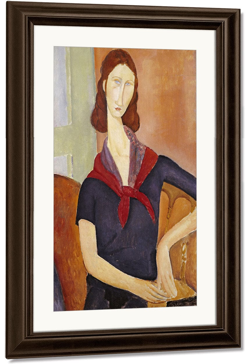 Jeanne Hebuterne (With A Scarf) By Amedeo Modigliani Fine Art Print