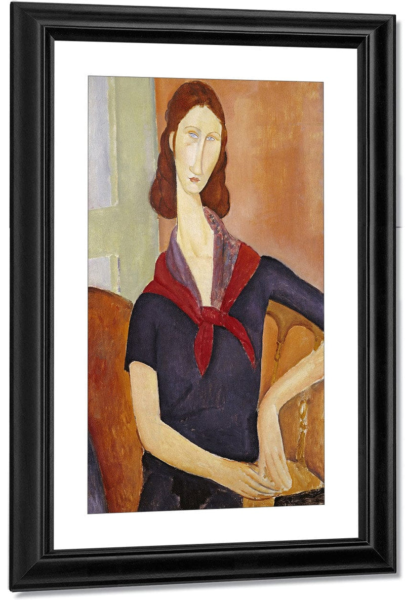 Jeanne Hebuterne (With A Scarf) By Amedeo Modigliani Fine Art Print