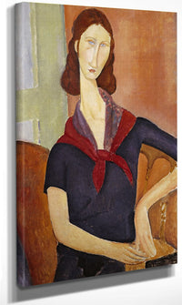 Jeanne Hebuterne (With A Scarf) By Amedeo Modigliani Fine Art Print