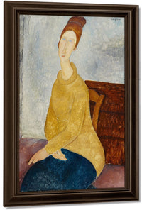 Jeanne Hebuterne With Yellow Sweater (Le Sweater Jaune) By Amedeo Modigliani Fine Art Print