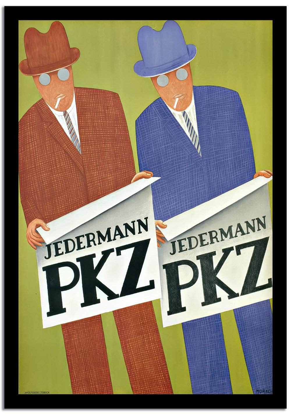 Jedermann Pkz  Vintage Poster Fine Art Print