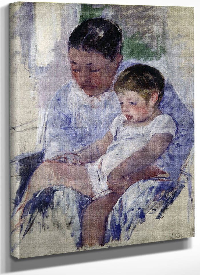 Jenny And Her Sleepy Child By Mary Cassatt Fine Art Print