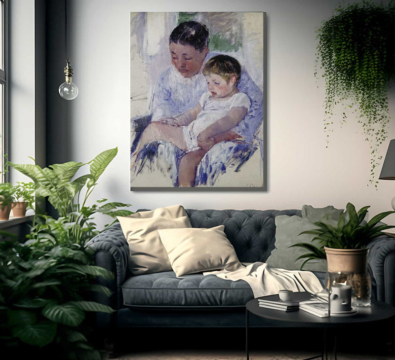 Jenny And Her Sleepy Child By Mary Cassatt Fine Art Print