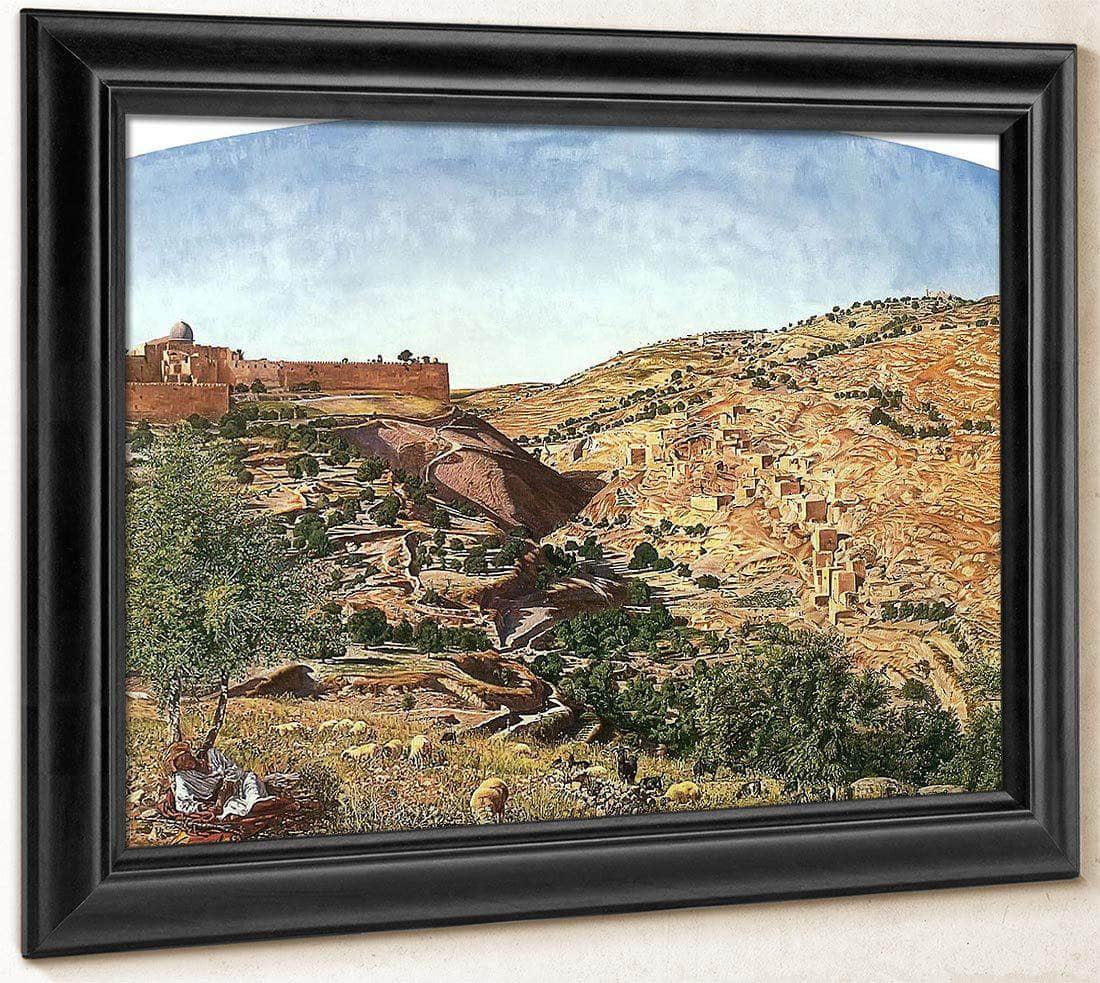 Jerusalem And The Valley Of Jehoshaphat By Thomas Seddon Fine Art Print