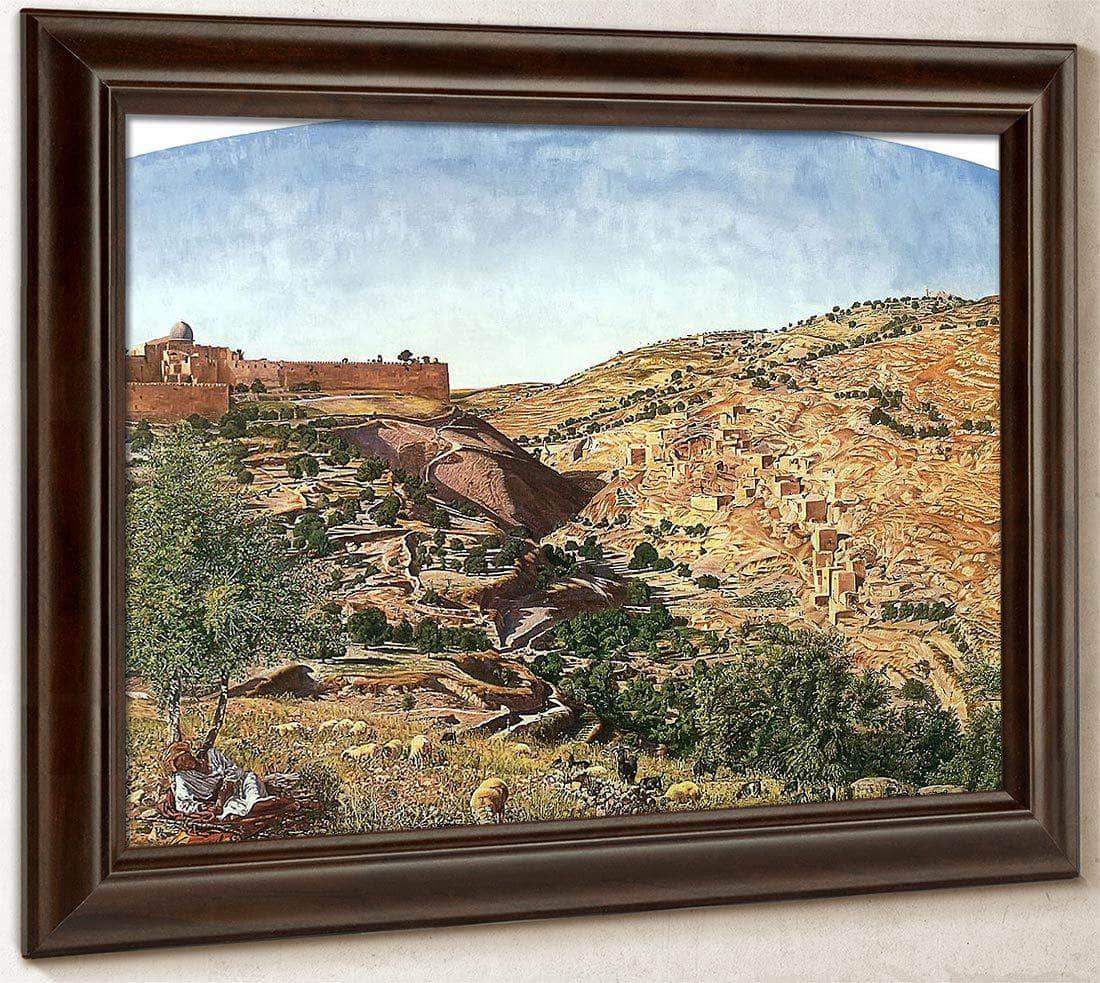 Jerusalem And The Valley Of Jehoshaphat By Thomas Seddon Fine Art Print